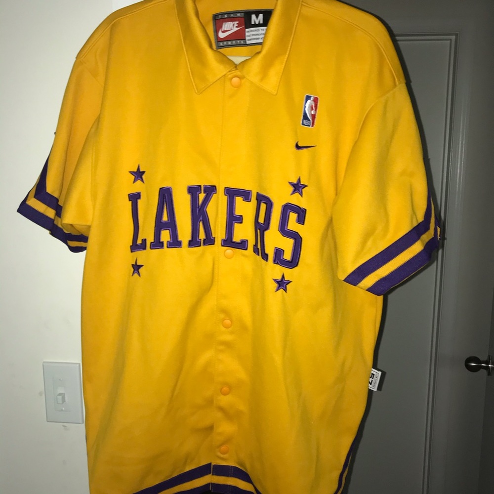 🟣🟡 Lakers warmup shirt mens medium 🟡🟣